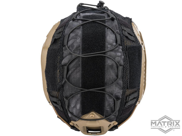 Matrix Maritime Helmet Cover w/ Elastic – Black Camo | Matrix