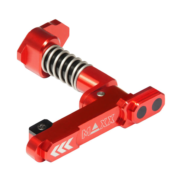 Maxx CNC Aluminum Advanced Magazine Release – Style B Red