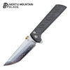 North Mountain Blade 2406-CF Chop 2 Button Lock Folding Knife – SLD-Magic Steel w/ Carbon Fiber Handle