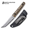 North Mountain Blade 2416-CU Chop Mini Fixed Blade Knife w/ Copper Handle & Kydex Sheath - SAN MAI SLD-Magic Steel | North Mountain Blades