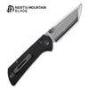 North Mountain Blade 2532-BK Chop Plus Crossbar Folding Knife w/ SLD-Magic San Mai Steel – Black G10 Handle