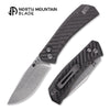 North Mountain Blade 2603-CF Yama Inu “Mountain Dog” Crossbar Lock Folding Knife w/ Carbon Fiber Handle - 10Cr15COMOV Steel