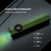 Olight ArkPro Flat EDC Flashlight w/ Laser & UV – 1500 Lumens, OD Green