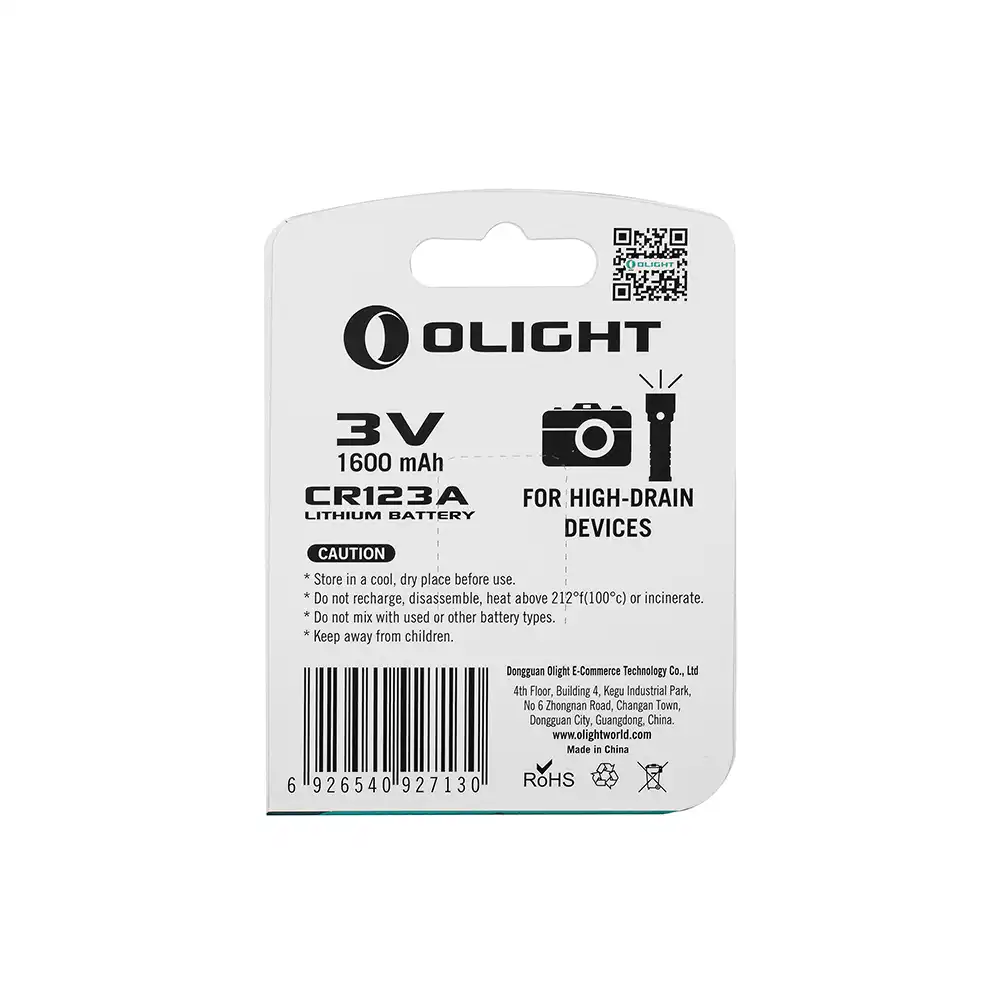 Olight CR123A Lithium Battery | Olight
