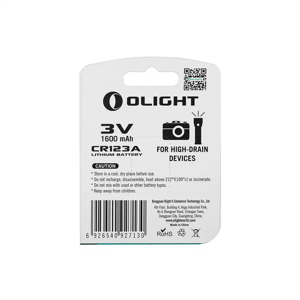 Olight CR123A Lithium Battery | Olight