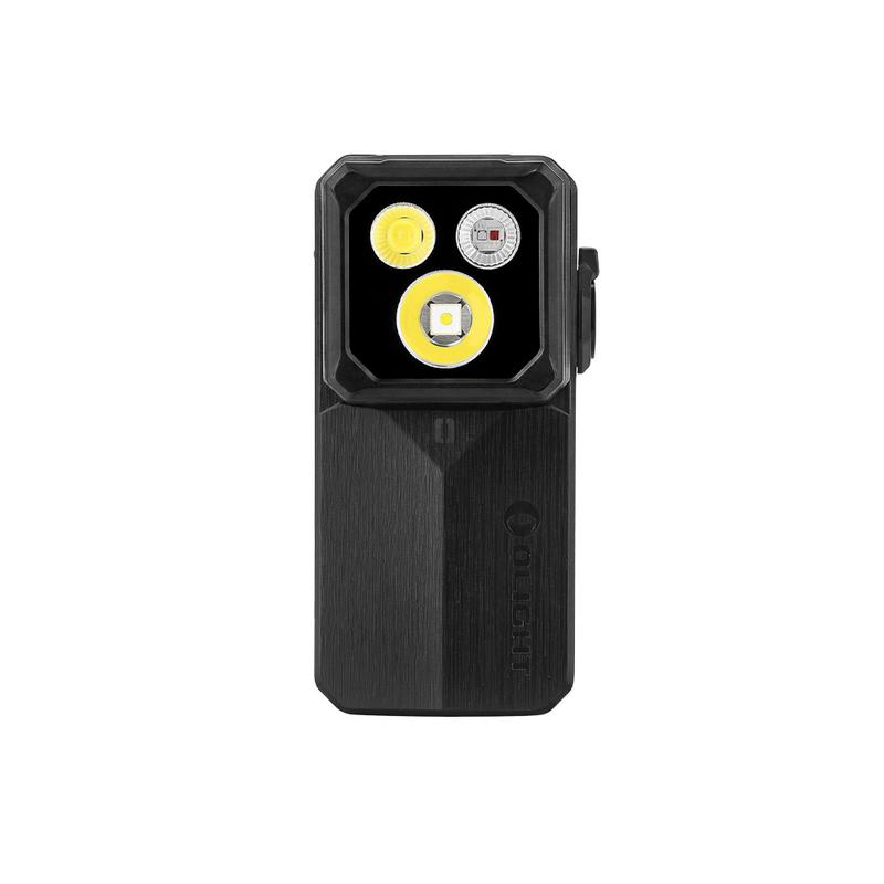 Olight O-Clip 2 Ultra Clip Light w/ Flood Light, Spot Light, UV & Red Light - Onyx Black