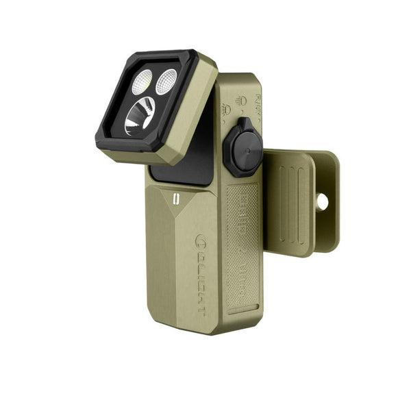 Olight O-Clip 2 Ultra Clip Light w/ Flood Light, Spot Light, UV & Red Light - Olive Green