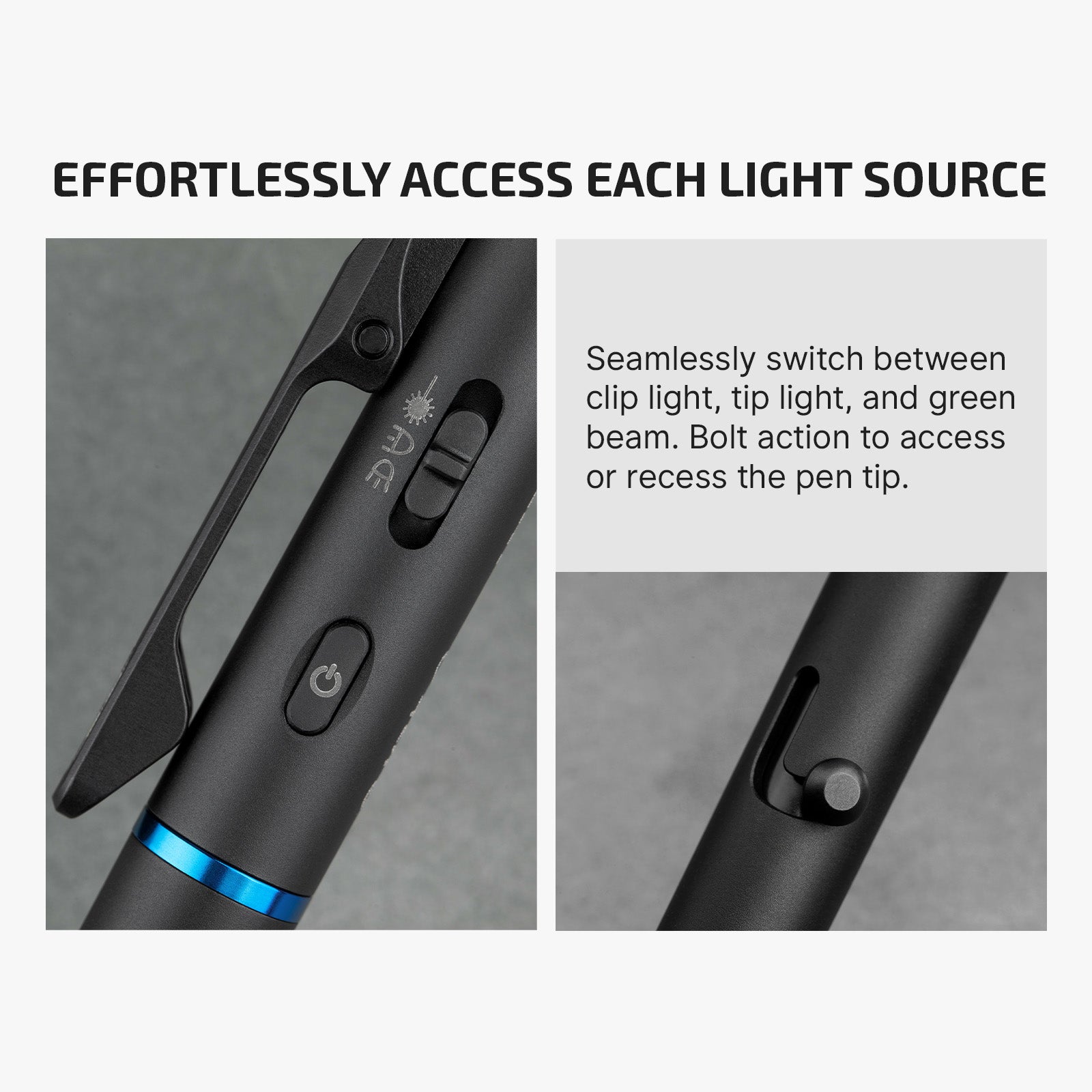 Olight O’Pen 3 Multifunctional Pen Light w/ 120 Lumens Light & Green Laser - Black