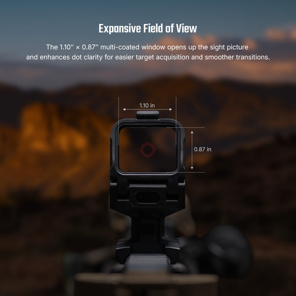 Olight Osight R Micro T1/T2 Footprint Enclosed Red Dot Sight w/ Multi Reticle System - Black