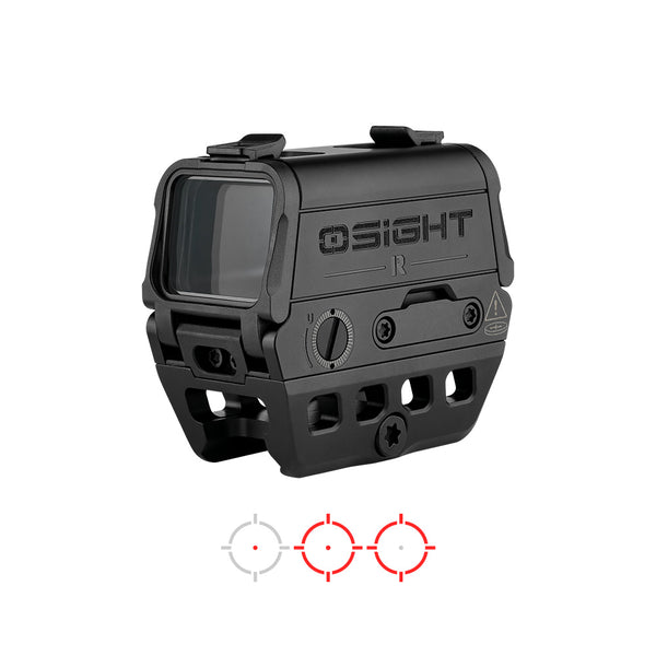 Olight Osight R Micro T1/T2 Footprint Enclosed Red Dot Sight w/ Multi Reticle System - Black