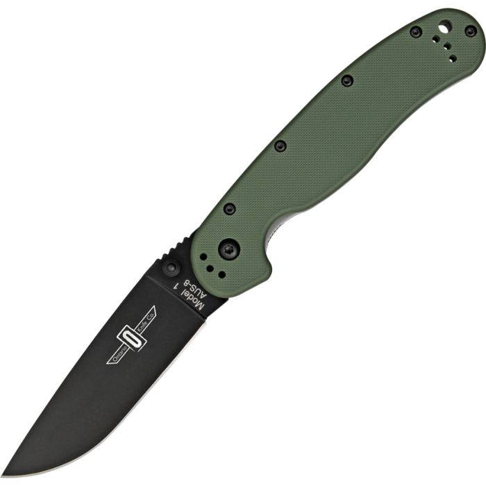 OKC RAT I Folding Knife – Olive Drab Handle | Ontario Knife Company