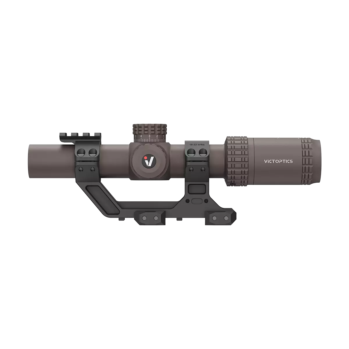 Victoptics S6 1-6X24 SFP LPVO Rifle Scope w/ 1-Piece 1.93