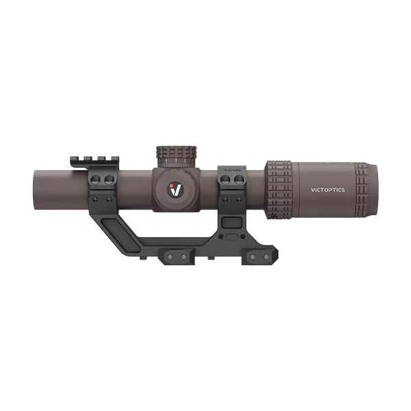 Victoptics S6 1-6X24 SFP LPVO Rifle Scope w/ 1-Piece 1.93" High Mount, Red & Green Illumination– FDE