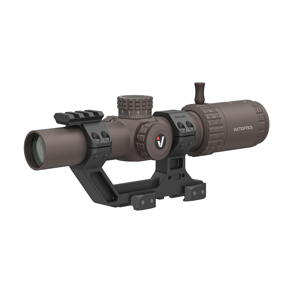 Victoptics S6 1-6X24 SFP LPVO Rifle Scope w/ 1-Piece 1.93