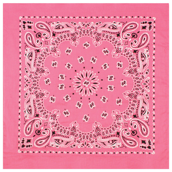 Rothco Trainmen Paisley Bandana – 22”x22” Pink