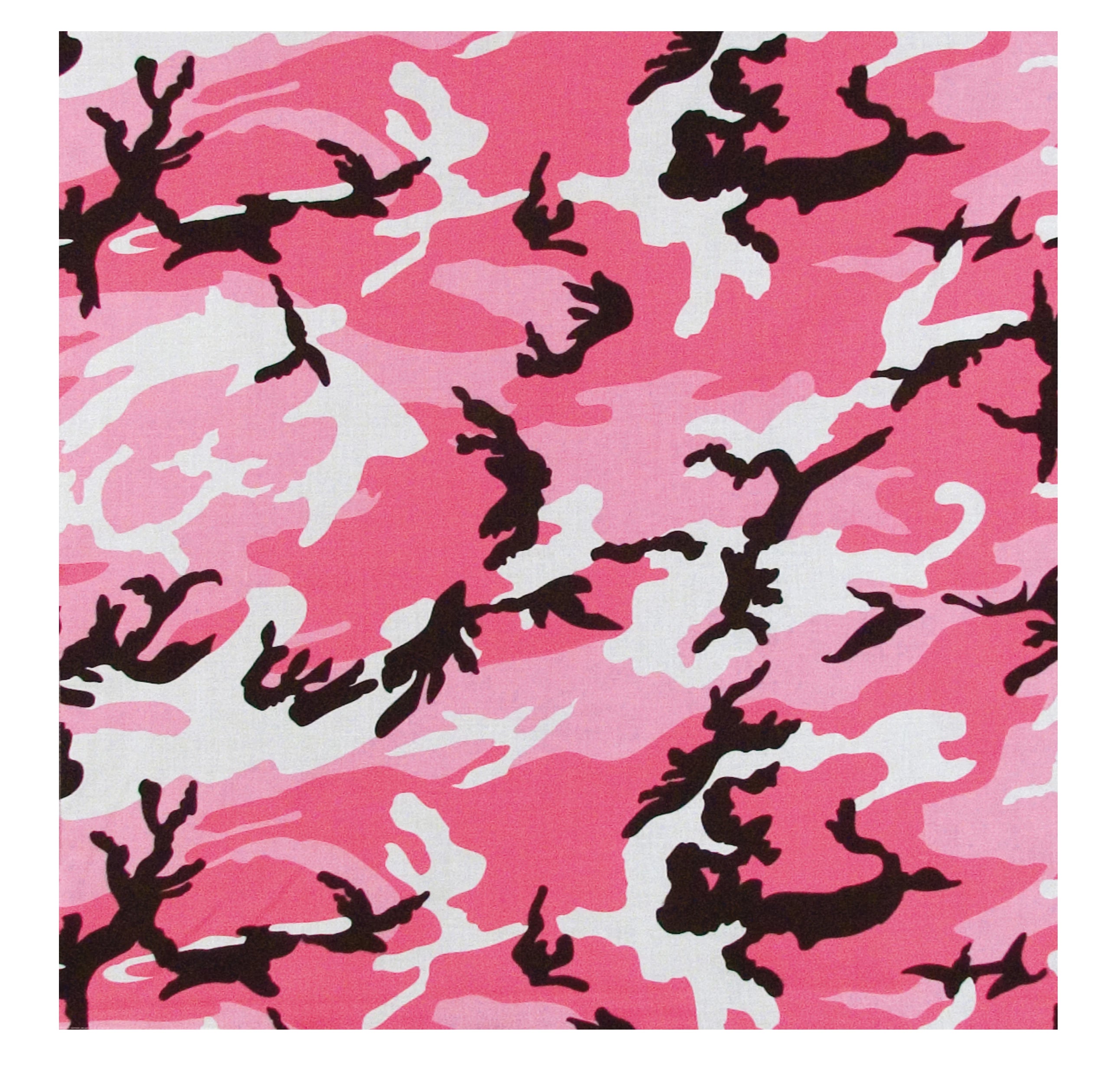 Rothco Color Camo Bandana – 22”x22” Pink Camo