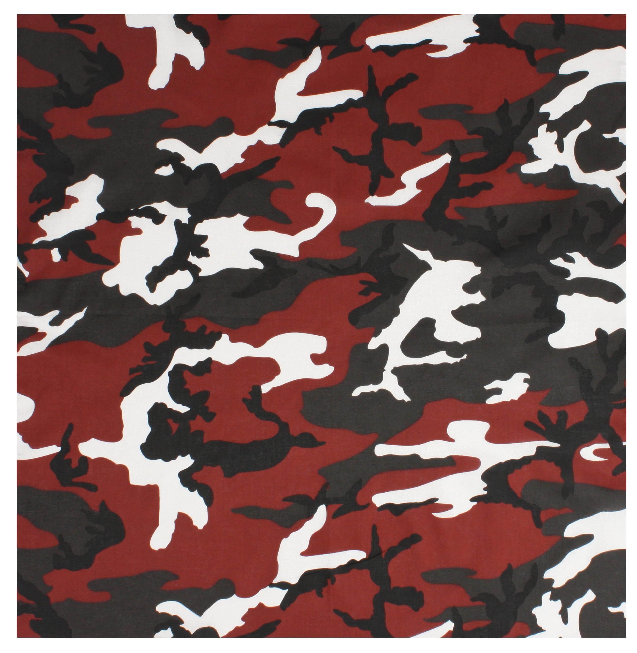 Rothco Color Camo Bandana – 22”x22” Red Camo