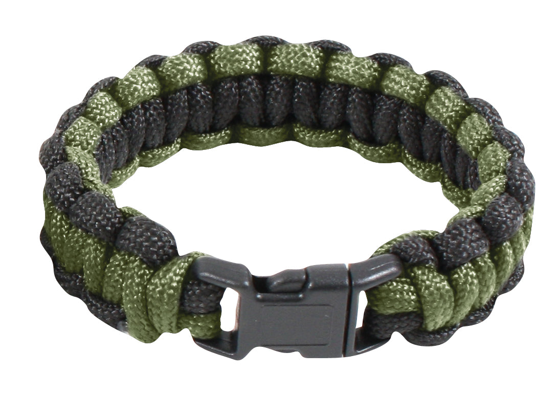 Paracord Bracelet – 2 tone Olive/Black