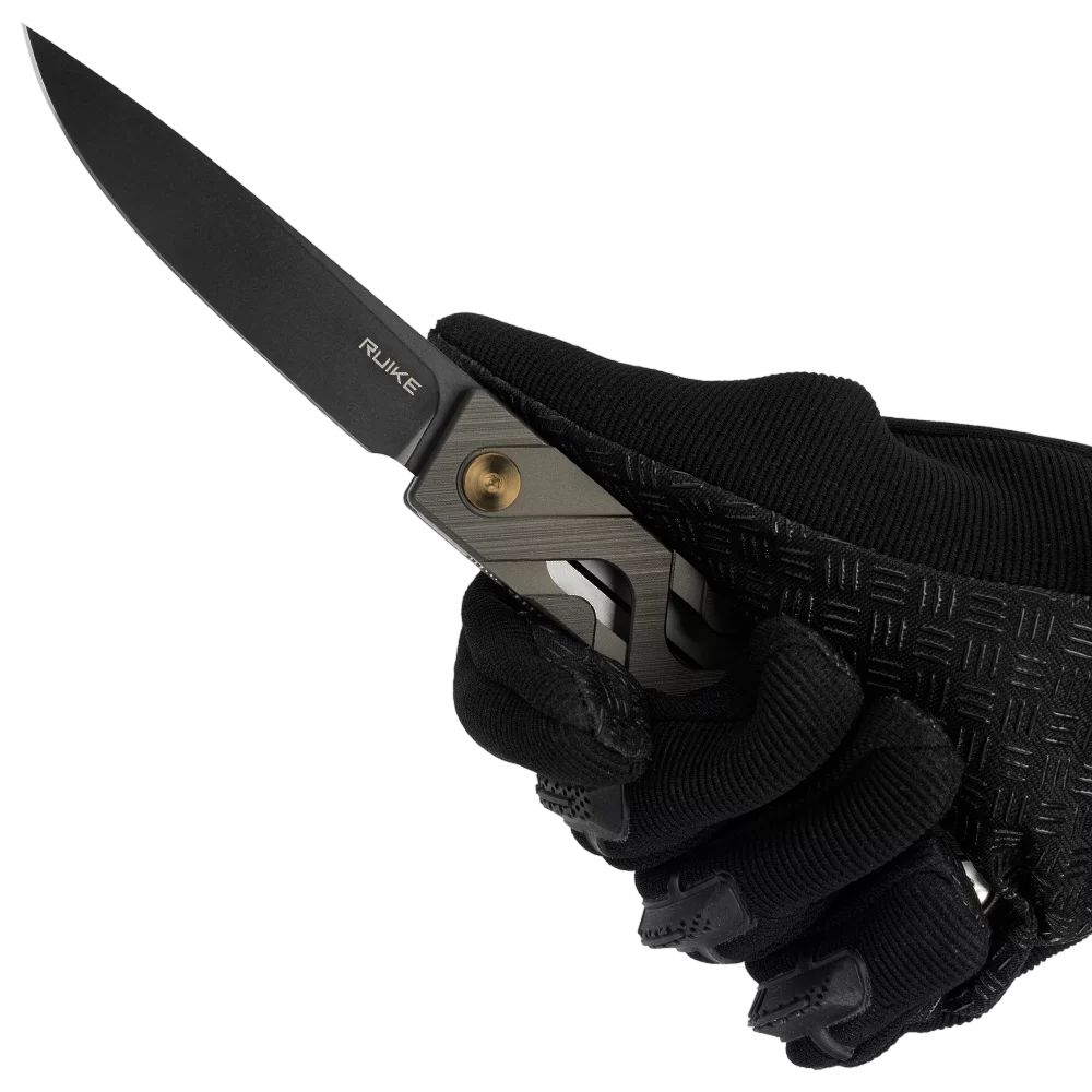 Ruike P878-AK EDC Folding Knife w/ 14C28N Steel - Gun Metal Grey