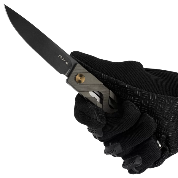 Ruike P878-AK EDC Folding Knife w/ 14C28N Steel - Gun Metal Grey