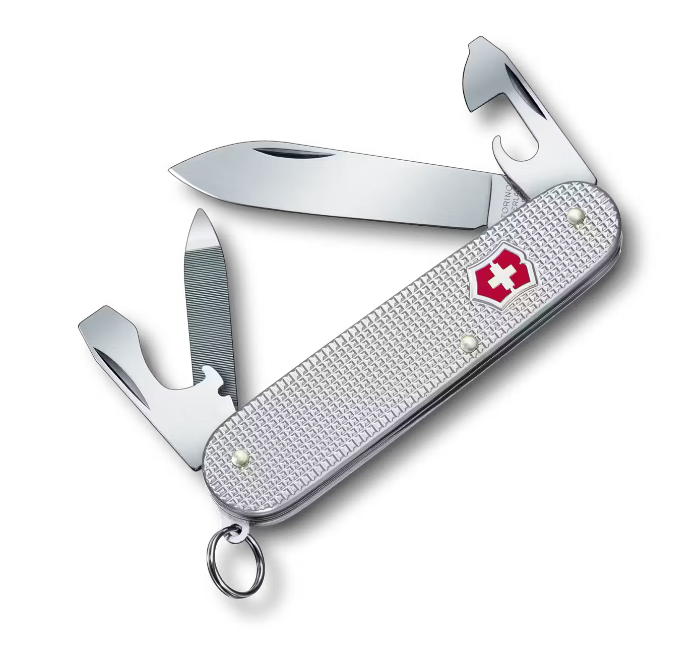 Victorinox Swiss Army Knife Cadet – Silver Alox w/ 8 Tools