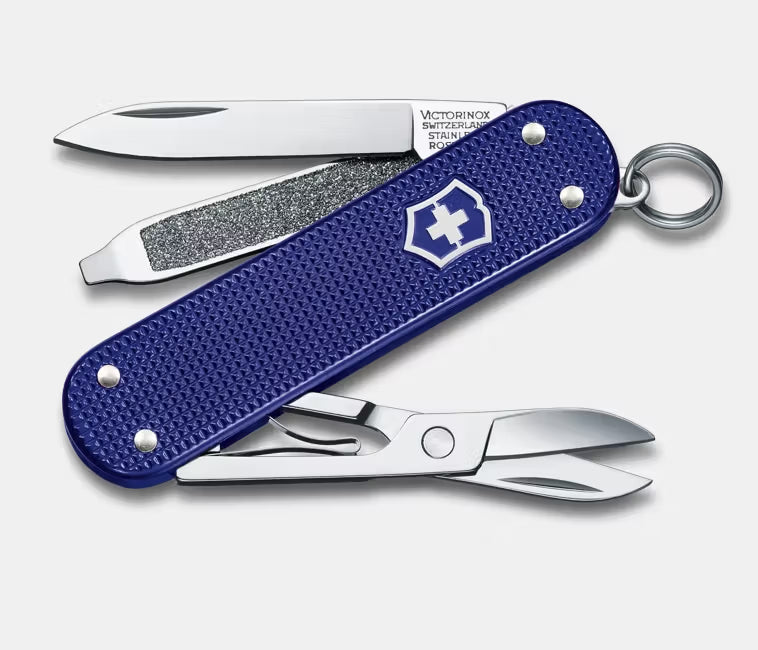 Victorinox Swiss Army Knife Classic SD Alox – Night Dive Blue w/ 5 Tools
