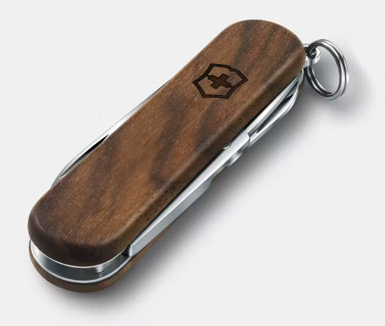 Swiss Army Knife Classic SD – Walnut Wood w/ 5 Tools