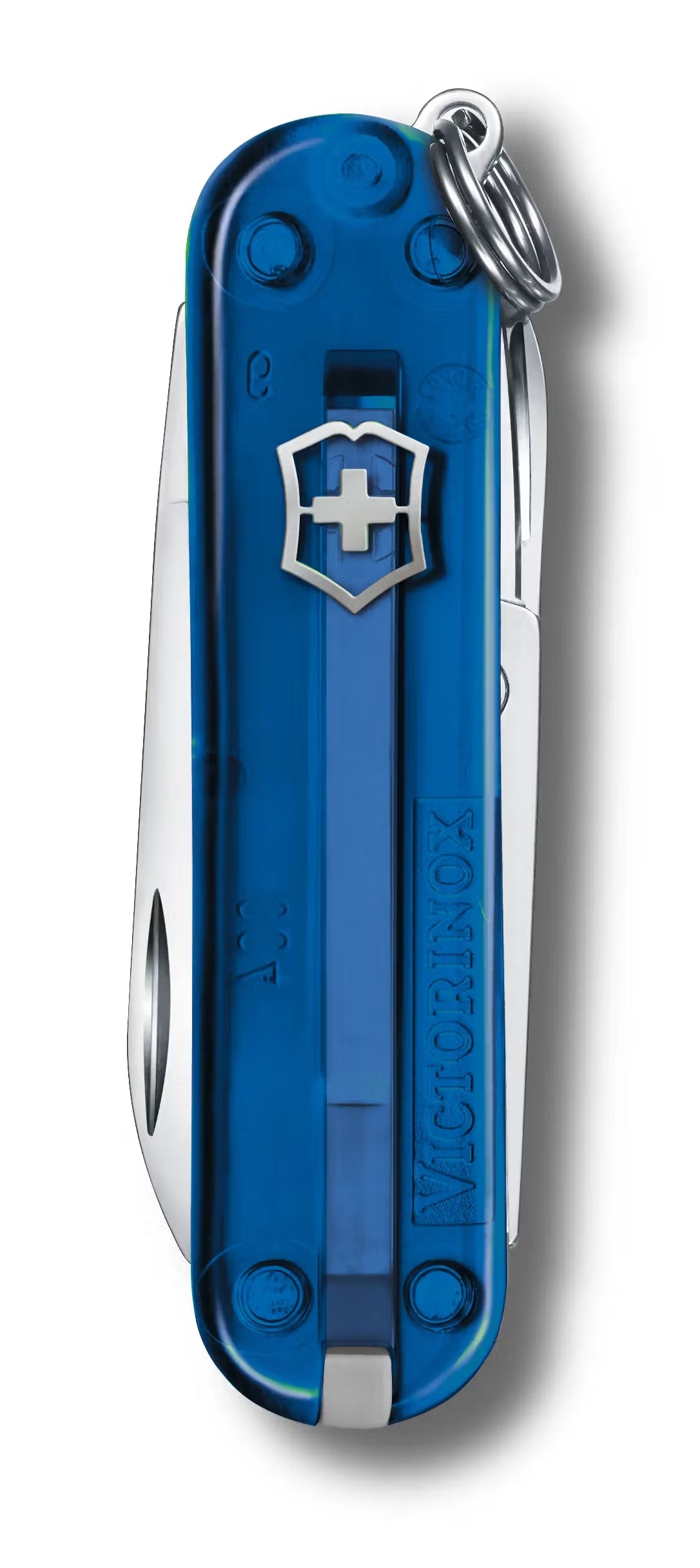 Victorinox Swiss Army Knife Classic SD – Transparent Blue w/ 7 Tools