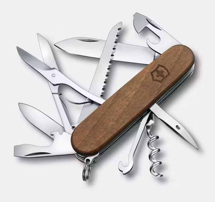 Victorinox Huntsman Swiss Army Knife – Walnut w/ 13 Tools
