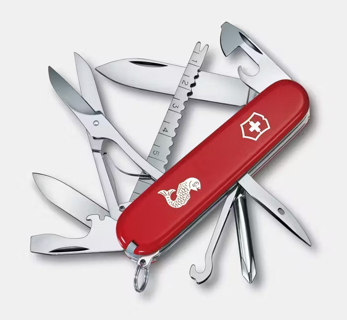Victorinox Fisherman Swiss Army Knife – Red w/ 18 Tools