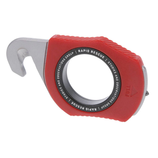 SOG Rapid Rescue Stainless Steel Strap Cutter - Red