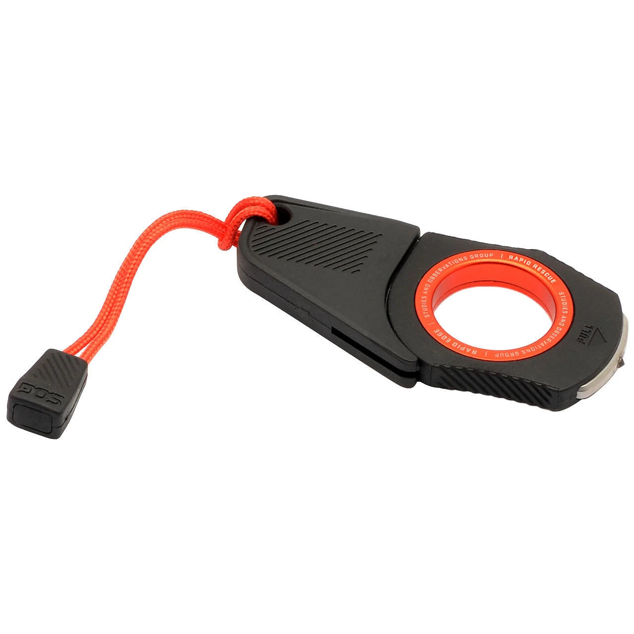 SOG Rapid Rescue Stainless Steel Strap Cutter - Red & Black