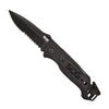 SOG Escape Clip Point Serrated Assisted Folding Knife- Black