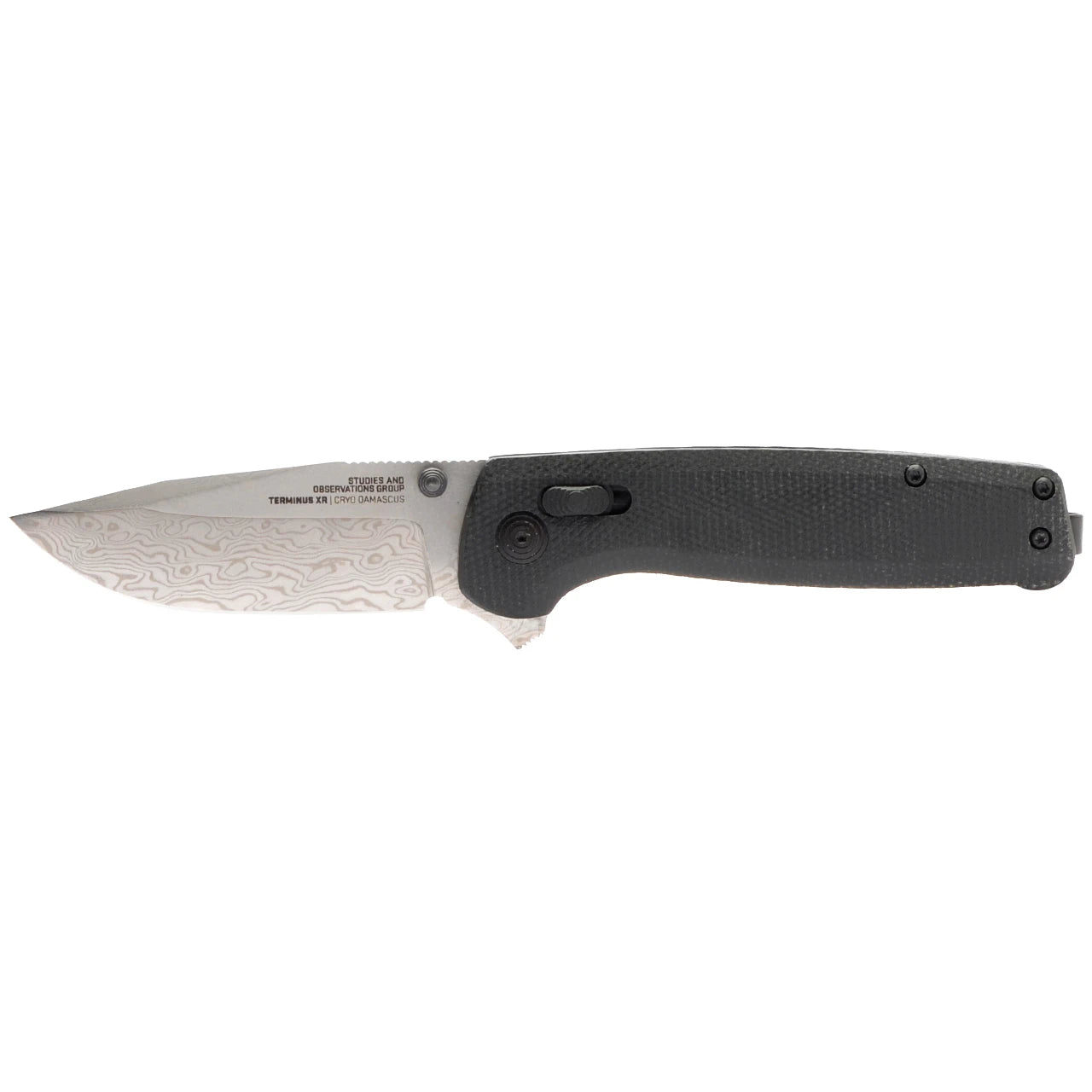 SOG Terminus XR Flipper Folding Knife - Damascus Steel