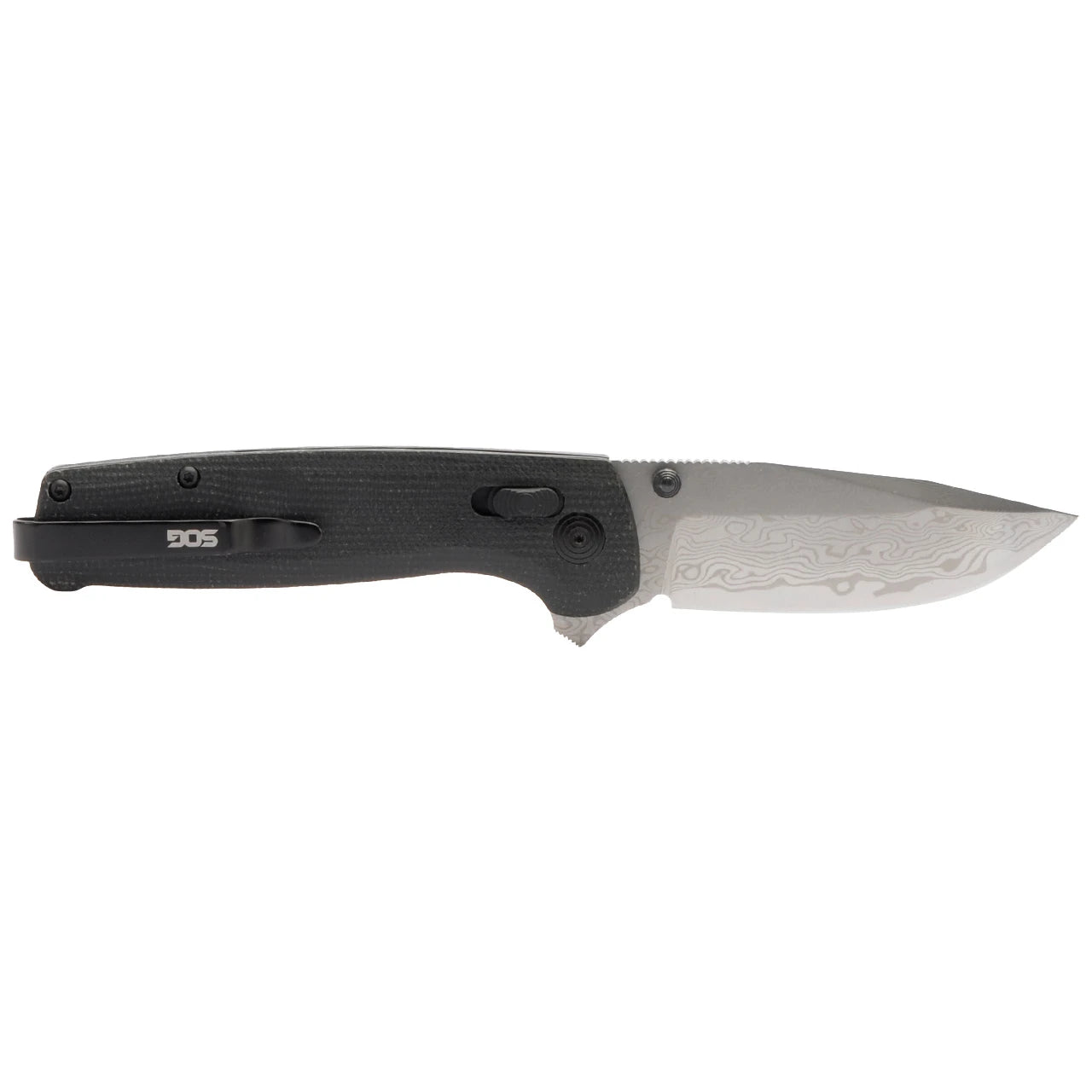 SOG Terminus XR Flipper Folding Knife - Damascus Steel