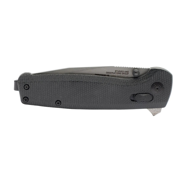 SOG Terminus XR Flipper Folding Knife - Damascus Steel