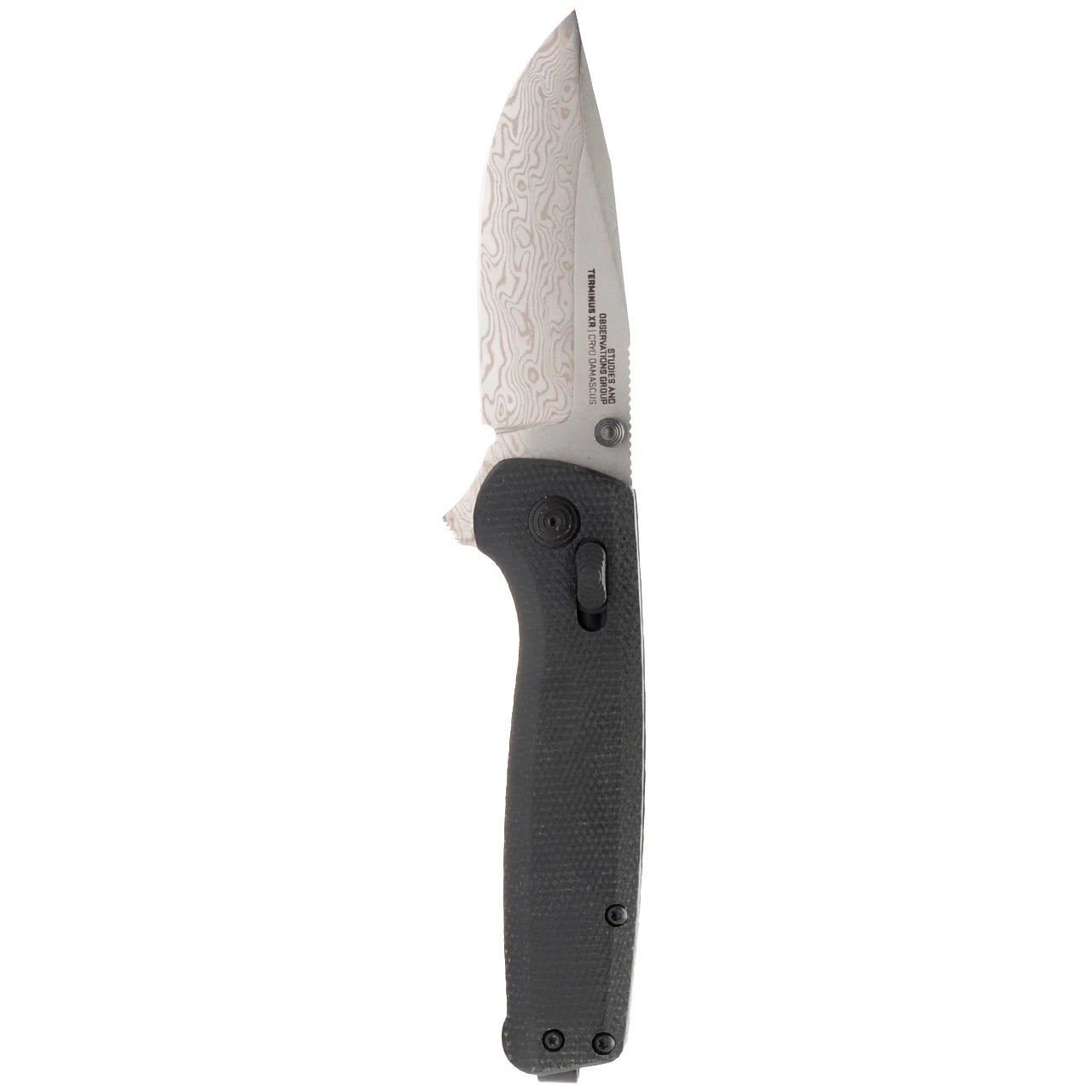 SOG Terminus XR Flipper Folding Knife - Damascus Steel