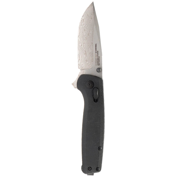 SOG Terminus XR Flipper Folding Knife - Damascus Steel