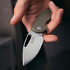 SOG Stout FLK Folding Knife w/ Olive Drab G10 Handle – D2 Steel
