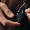 SOG Stout FLK Folding Knife w/ Black G10 Handle – D2 Steel