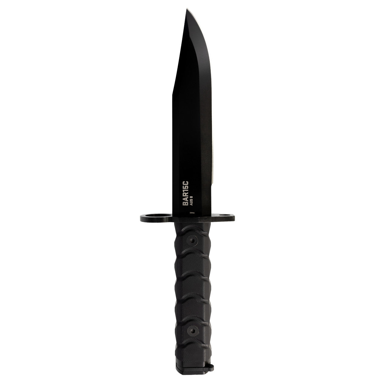 SOG BY1004 Clip Point Bayonet Fixed Blade Knife w/ Hard Sheath – Black