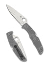 Spyderco Endura 4 Flat Ground Folding Knife – VG10, Grey Handle C10FPGY