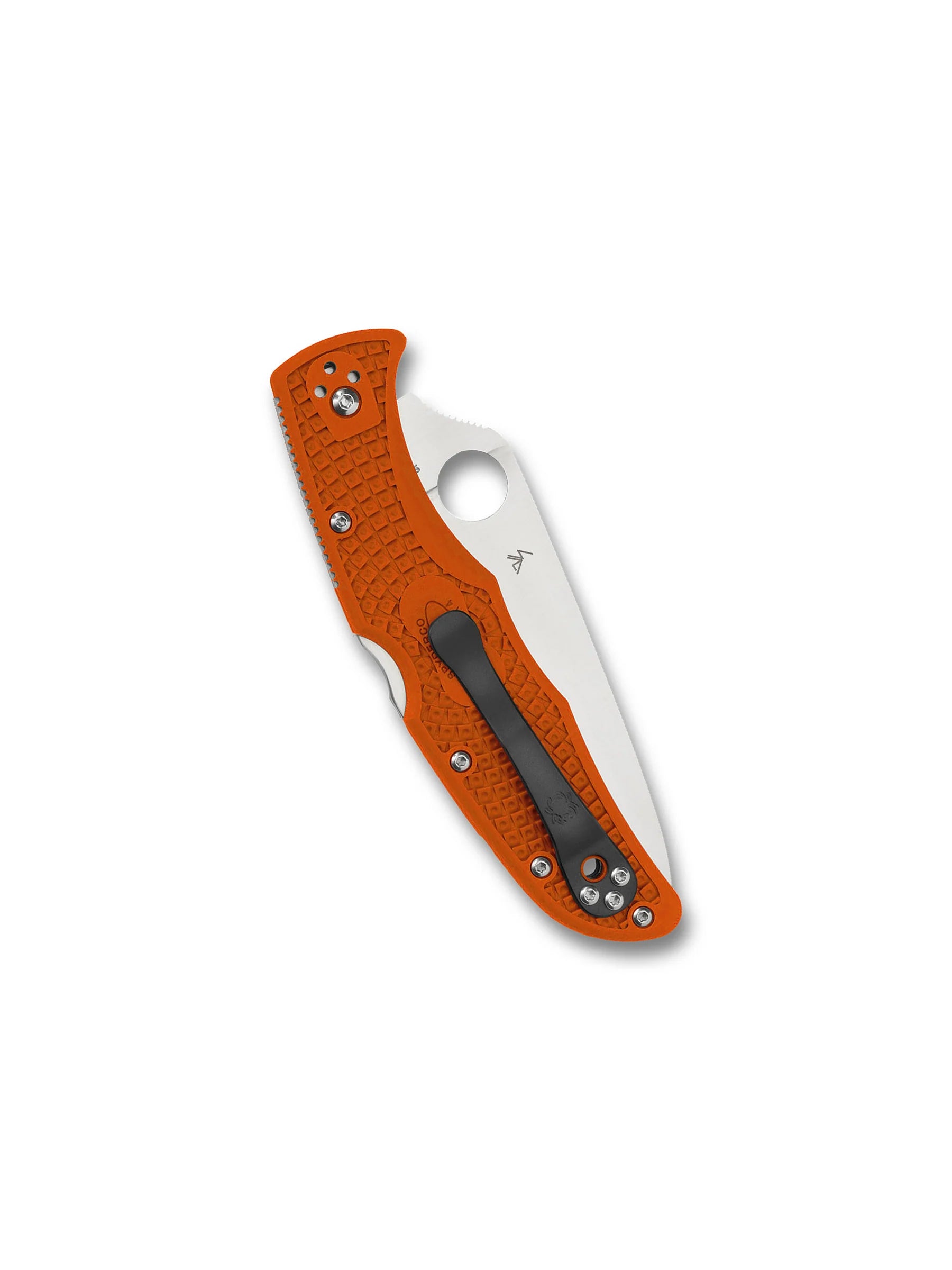 Spyderco Endura 4 Flat Ground Folding Knife – VG10, Orange Handle C10FPOR