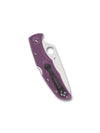 Spyderco Endura 4 Flat Ground Folding Knife – VG10, Purple Handle C10FPPR