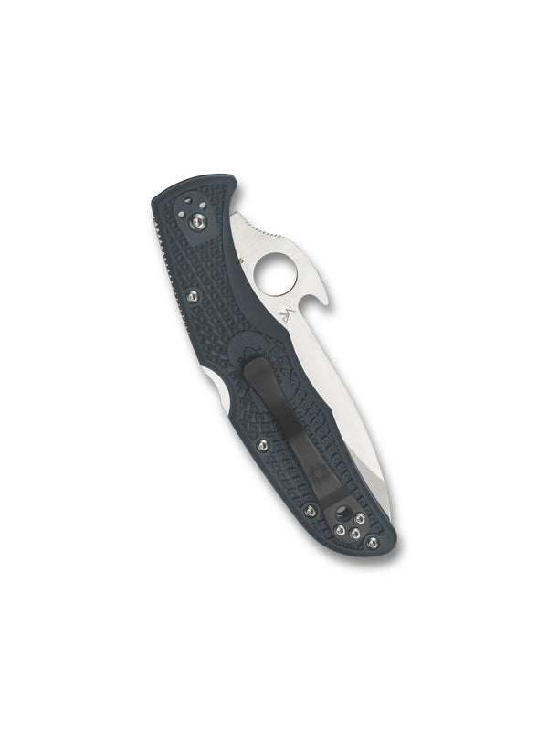 Spyderco Endura 4 Lightweight Folding Knife w/ Emerson Opener – VG-10 Steel w/ Grey Handle C10PGYW