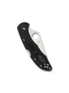 Spyderco Delica 4 Flat Ground Folding Knife – VG10, Black Handle C11FPBK