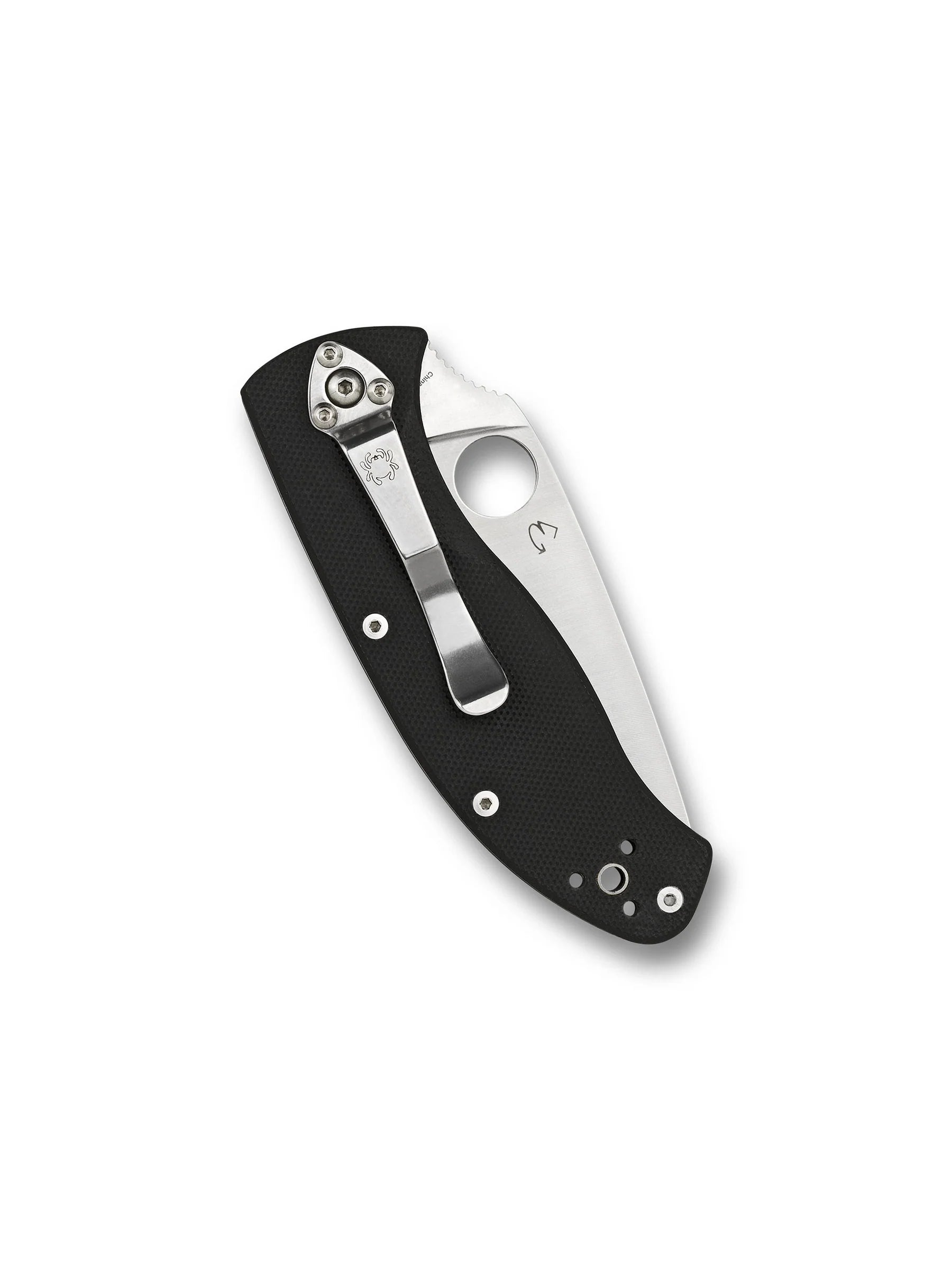Spyderco Tenacious Folding Knife – 8Cr13MoV, Black G10 Handle C122GP