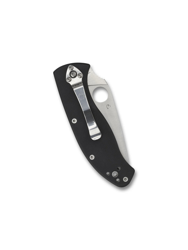 Spyderco Tenacious Folding Knife – 8Cr13MoV, Black G10 Handle C122GPS