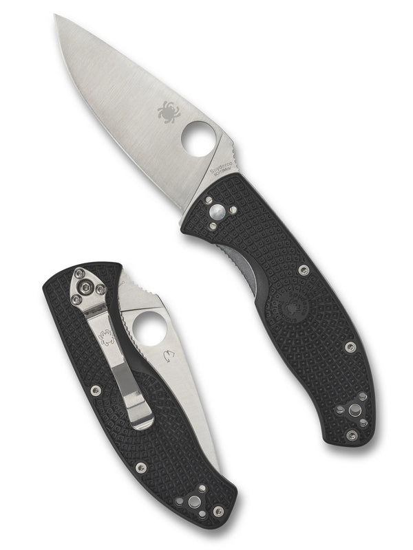 Spyderco Tenacious Lightweight Folding Knife – 8Cr13MoV, Black Handle C122PBK