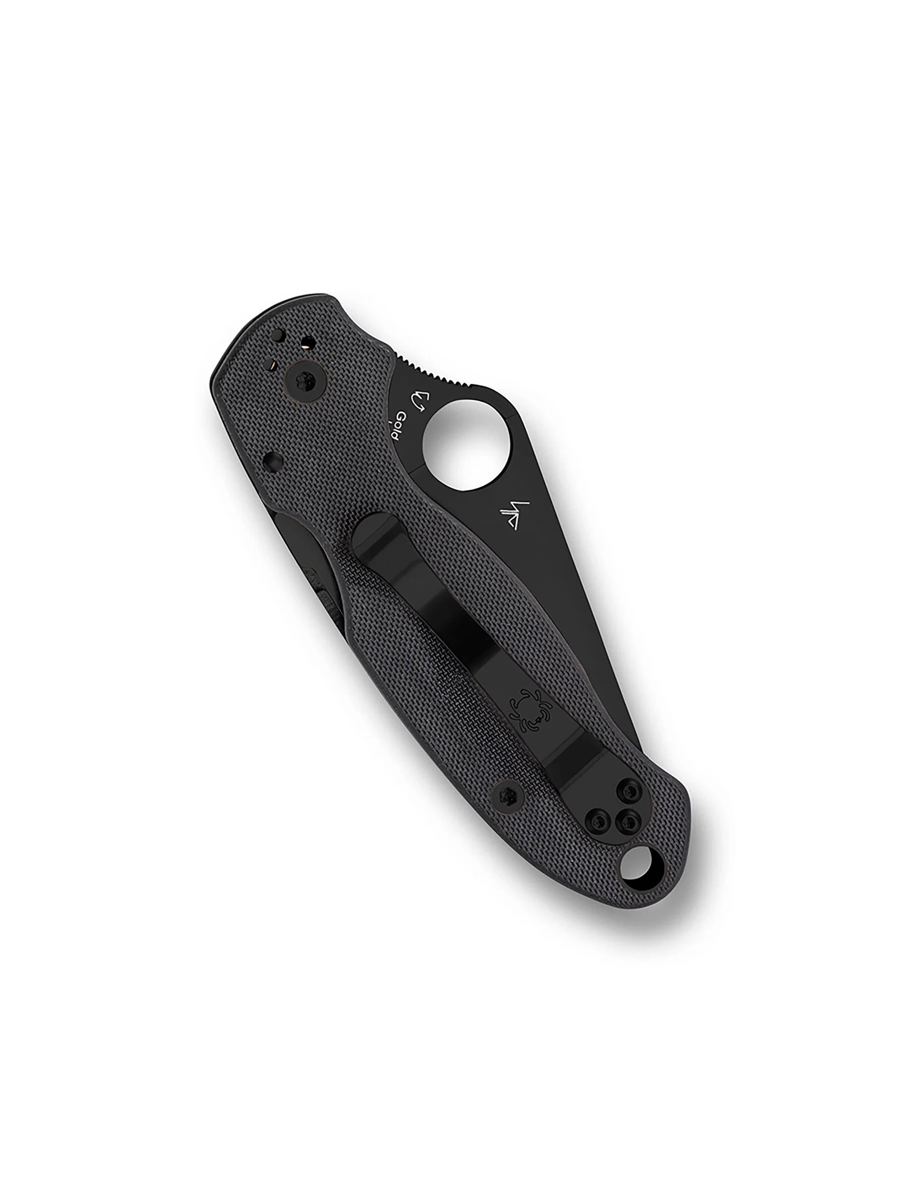 Spyderco Para 3 Compression Lock Folding Knife – S45VN, DLC Coating, Black G10 Handle C223GPBK
